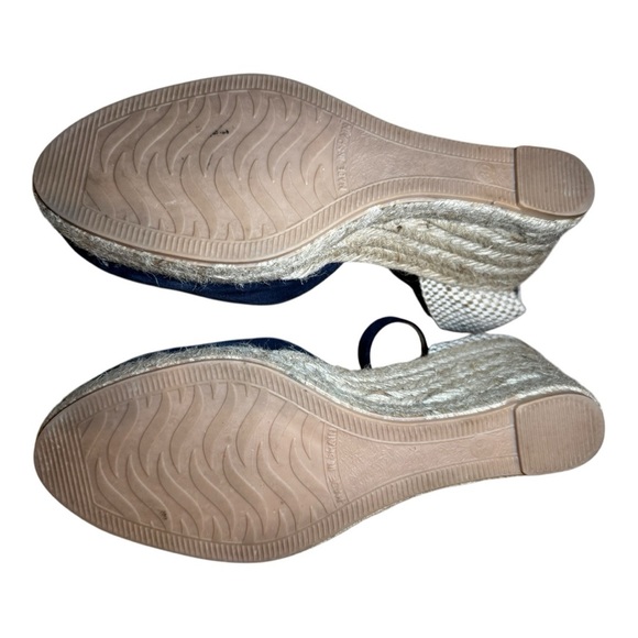 🌊 Paseart Navy Blue Suede Espadrille Wedges – Size 39 | Made in Spain 🇪🇸 - Picture 4 of 5